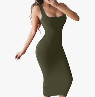 BEAGIMEG Basic Tank Bodycon Dress