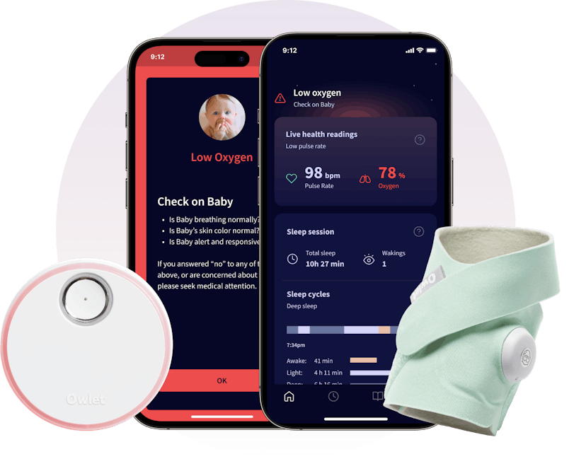 The new FDA-cleared features of the Owlet Dream Sock app
