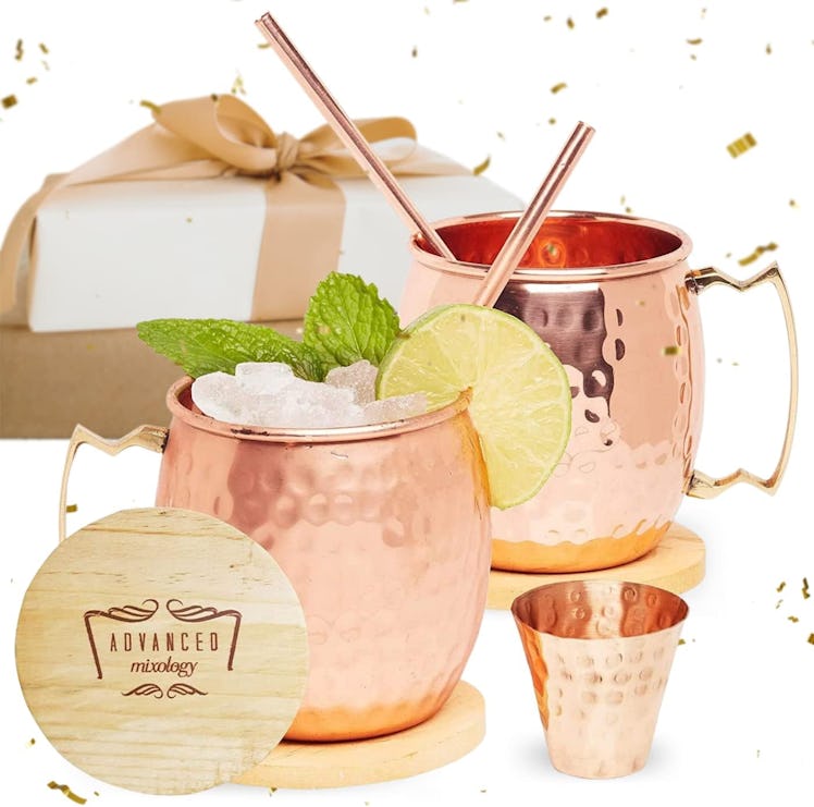 Advanced Mixology Authentic Moscow Mule Mugs (2-Pack)