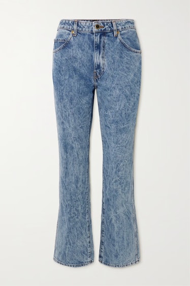 Vivian Cropped High-Rise Bootcut Jeans