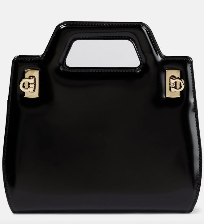 Ferragamo Wanda Mini Leather Tote Bag