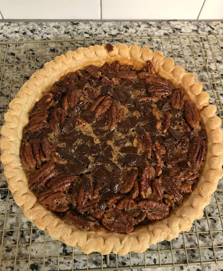 chocolate bourbon pecan pie