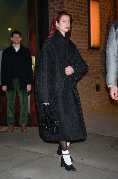 Dua Lipa's Big, Black Coats Are the Only Outerwear Inspiration We Need
