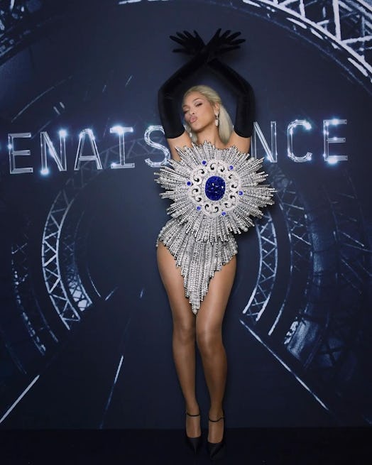 Beyoncé wears Balmain for the 'Renaissance: A Film By Beyoncé" afterparty.