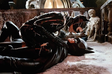 Michelle Pfeiffer as Catwoman and Michael Keaton as Batman in 'Batman Returns'
