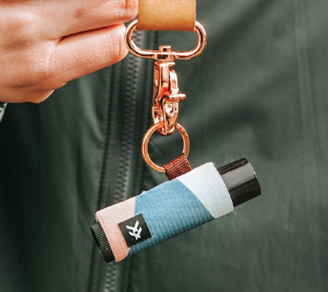 Thread Wallets Cute Elastic Lip Balm Holder Keychain