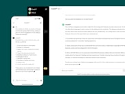 The ChatGPT app and website side-by-side.