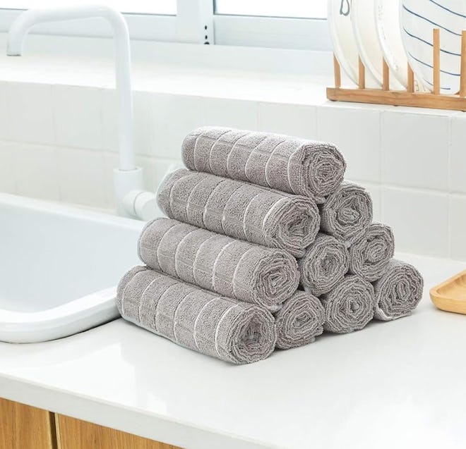 HYER KITCHEN Microfiber Dish Towels (8-Pack)
