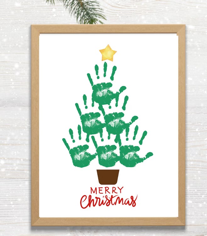 Christmas Tree Handprint Craft