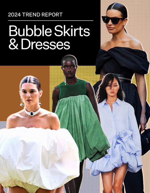 bubble skirts and dresses 2024 fashion trend