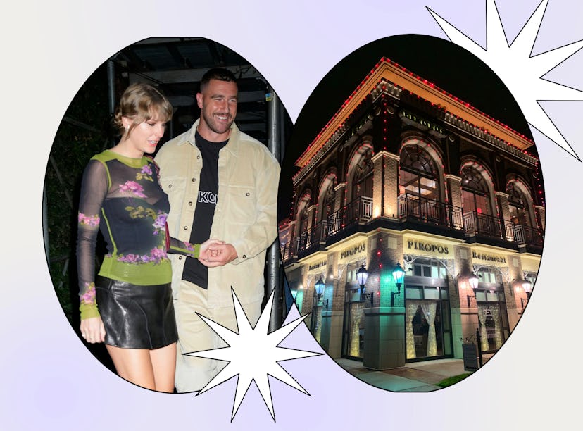 Taylor Swift and Travis Kelce on a date like their date night at Piropos in Kansas City.