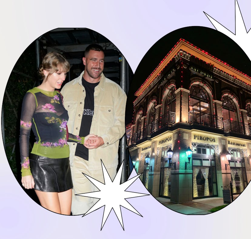 Taylor Swift and Travis Kelce on a date like their date night at Piropos in Kansas City.