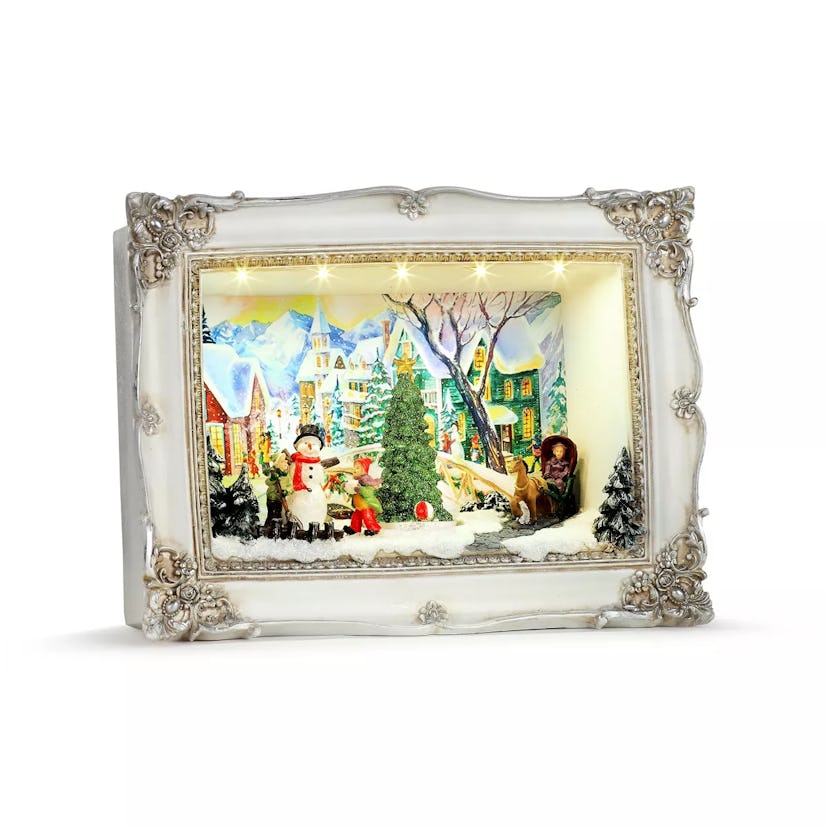 Animated Shadow Box Scene Animated Musical Christmas Decoration