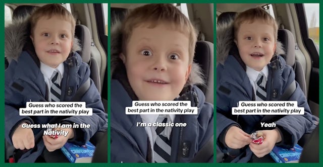 Milo Walton's reaction to being cast as a door holder in the nativity play has gone viral for good r...