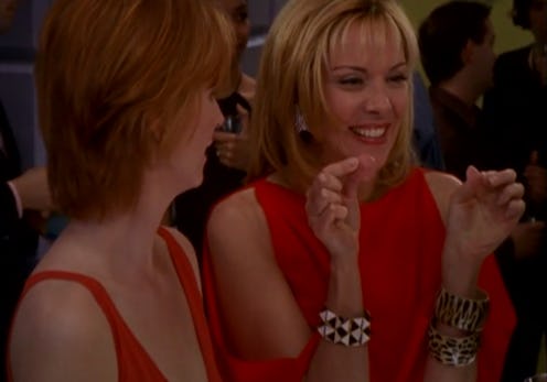 Samantha Jones wore pasties with built-in nipples on sex and the city