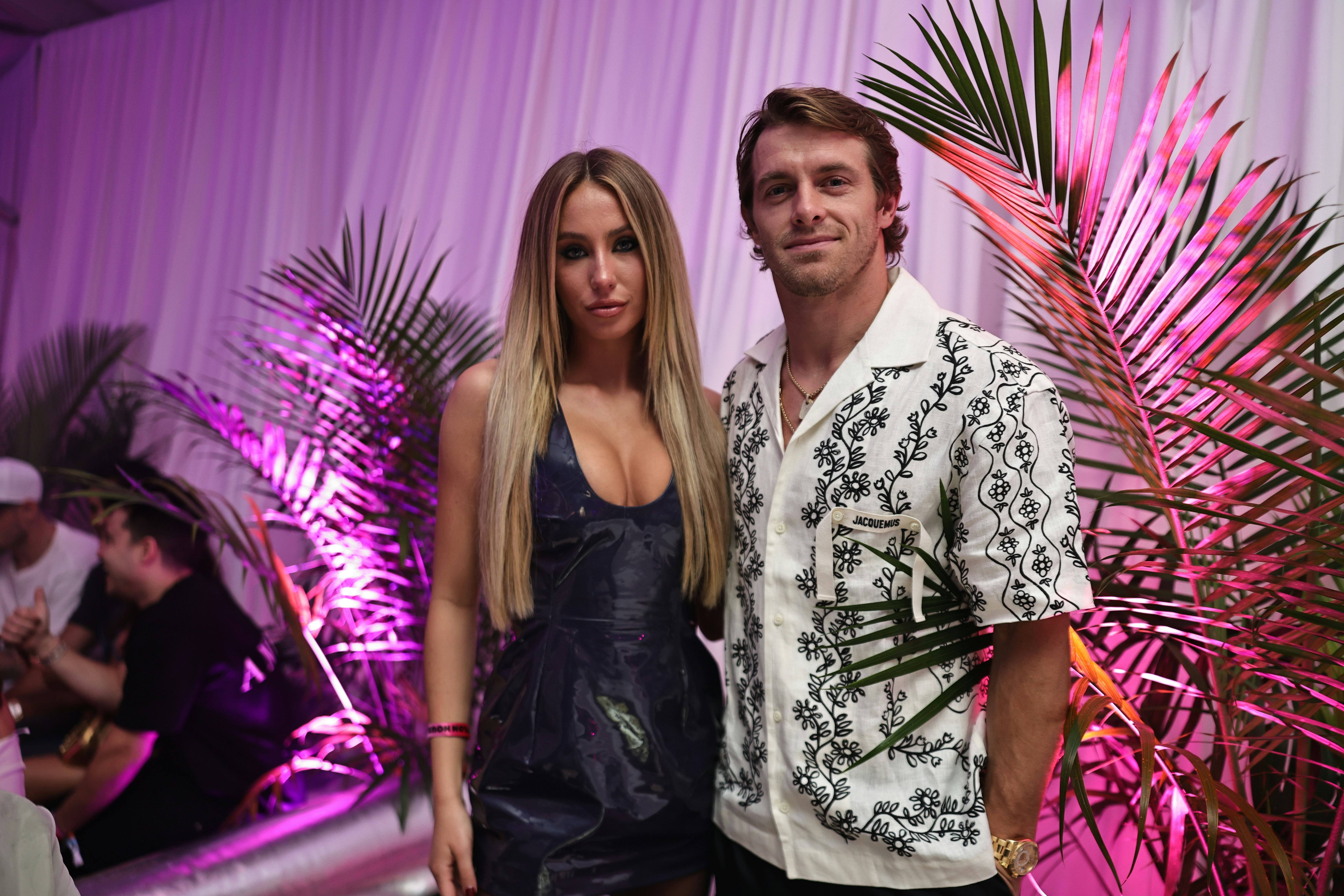 Alix Earle & Braxton Berrios at NYLON House Art Basel 2023