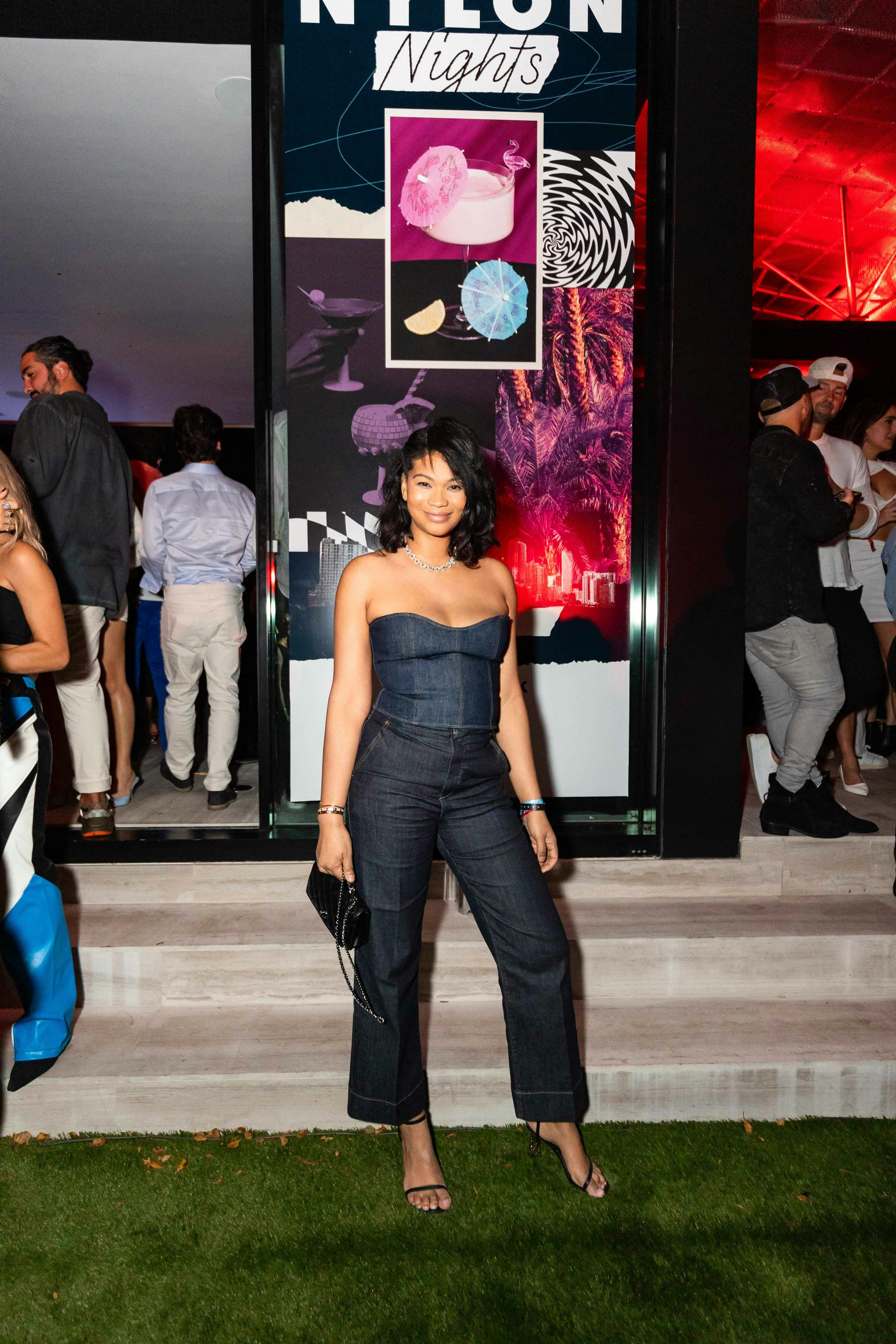 Chanel Iman's Denim Outfit At NYLON Nights For Art Week Is Already