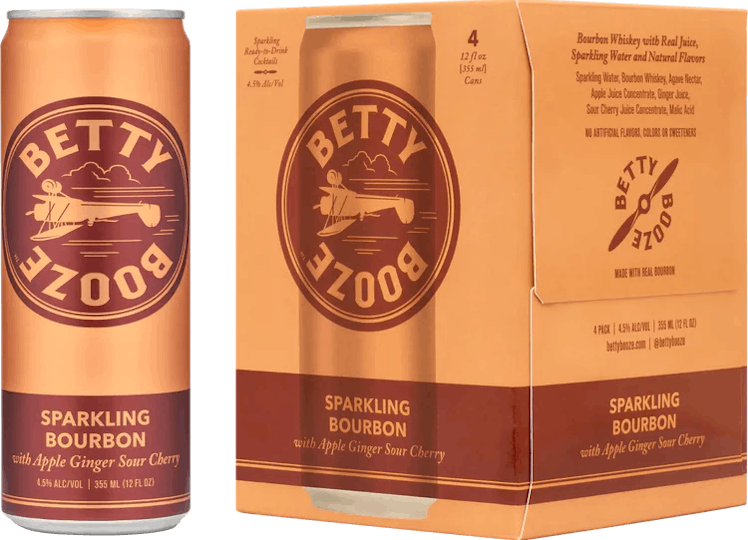 Betty Booze Sparkling Bourbon With Apple Ginger Sour Cherry