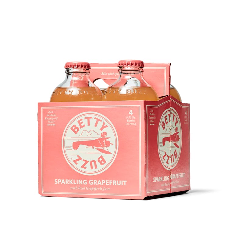 Betty Buzz Non-Alcoholic Sparkling Grapefruit (4 pack)