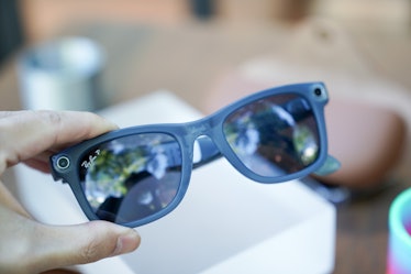 Ray-Ban Meta Smart Glasses in transparent blue