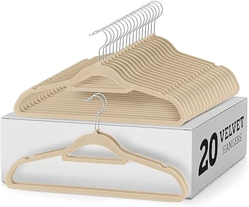 ZOBER Slim Velvet Hangers (20-Pack)