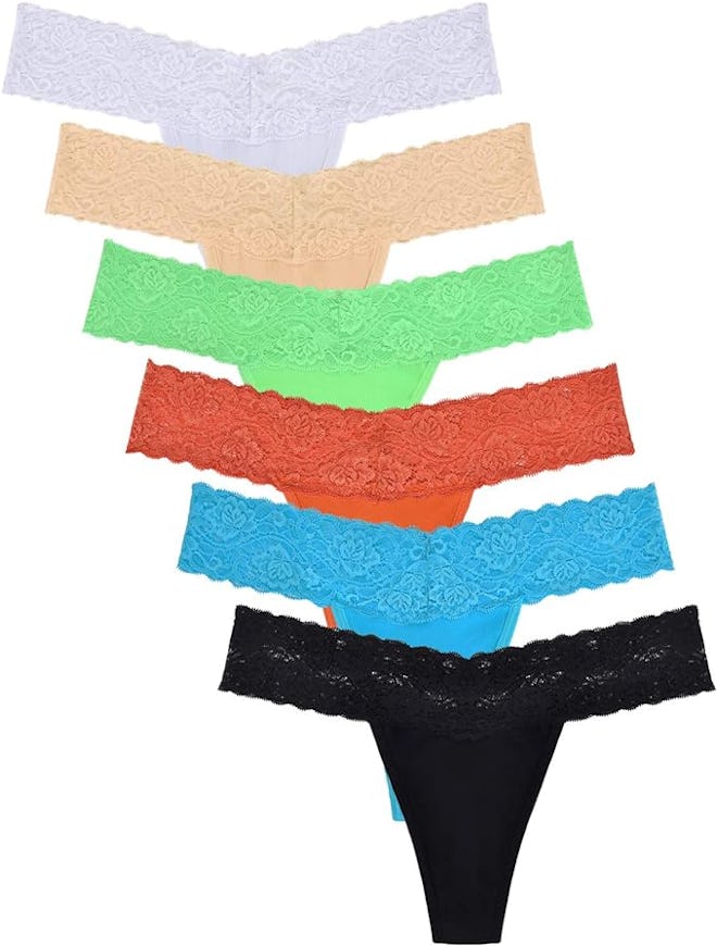 Sunm Boutique Lace Thongs (6-Pack)