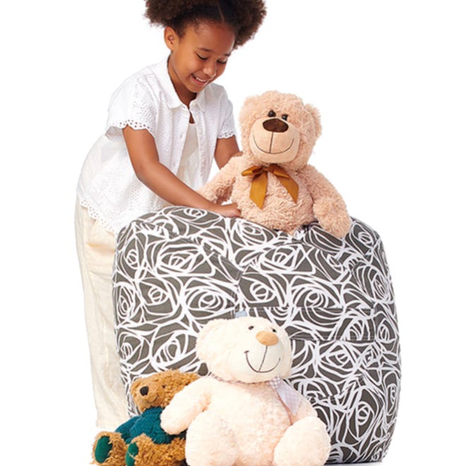 5 STARS UNITED Stuffed Animal Storage Bean Bag