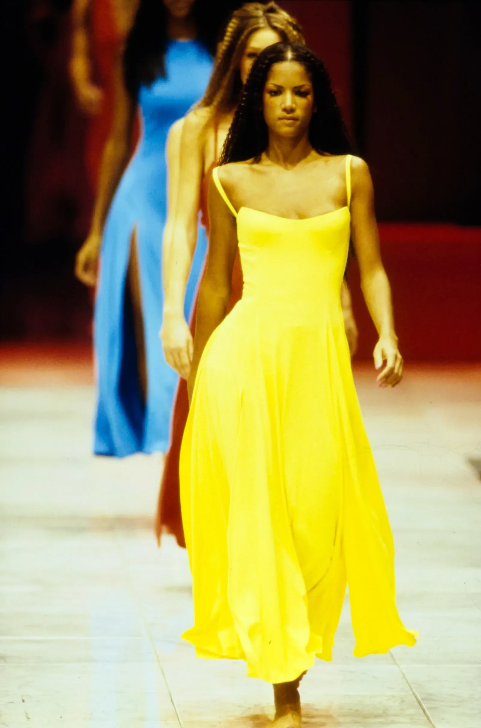 eyelet dress yellow Wedelia Eyelet Bustier Floral Midi Dress