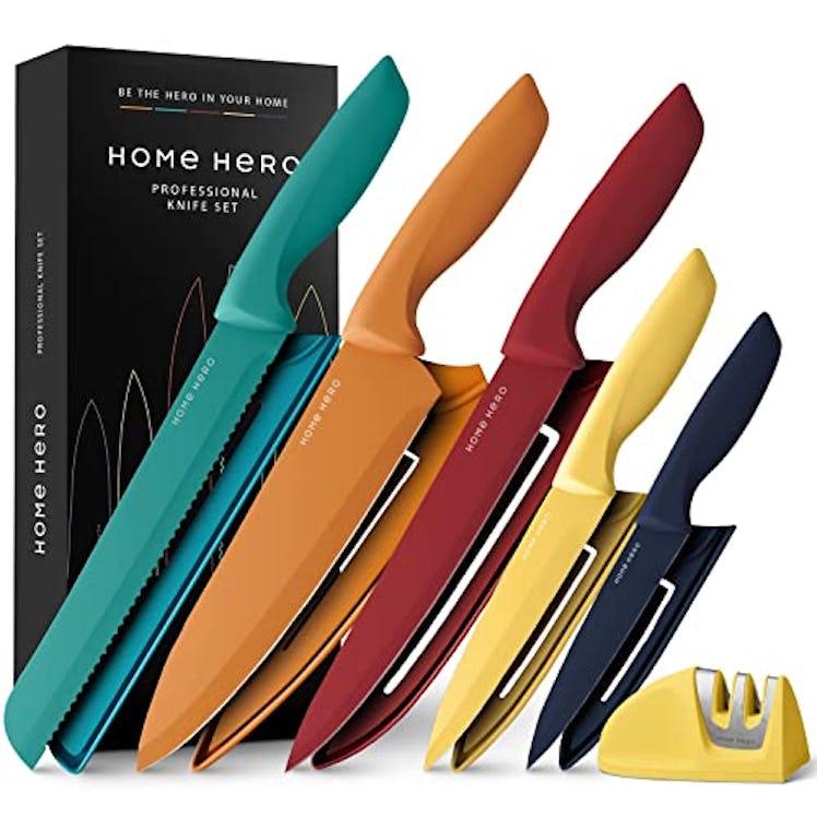 Home Hero 11 Pcs Kitchen Knife Set, Chef Knife Set & Steak Knives - Professional Design Collection -...