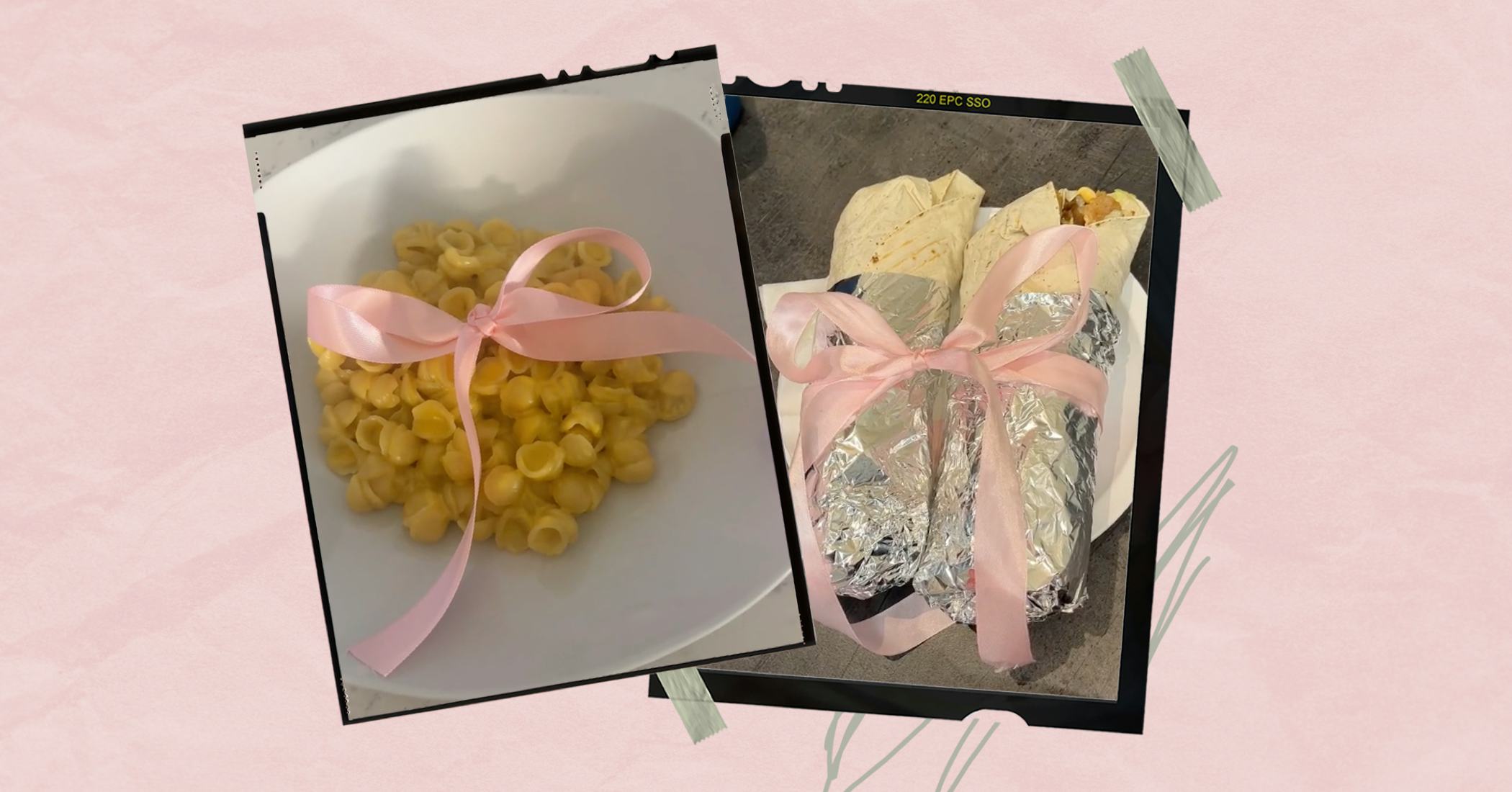 On TikTok, users can't help but relate to videos of different foods wearing pink bows.