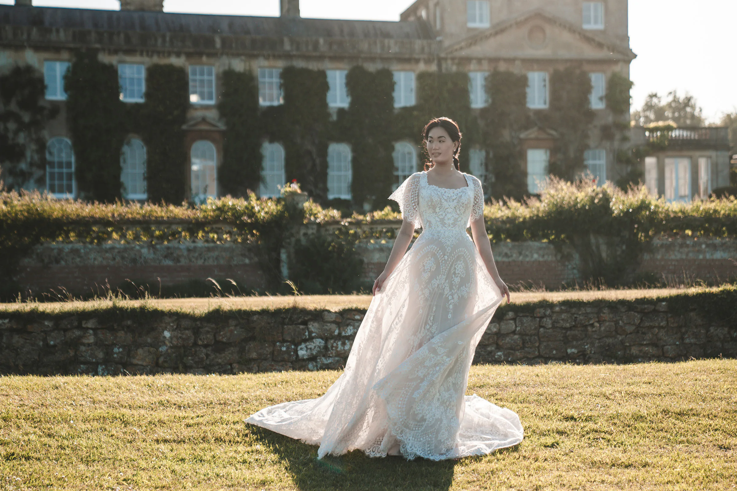 bridgerton wedding dress by Allure BR1013 lower chest circum.. Bridgerton-inspired wedding dresses to elevate