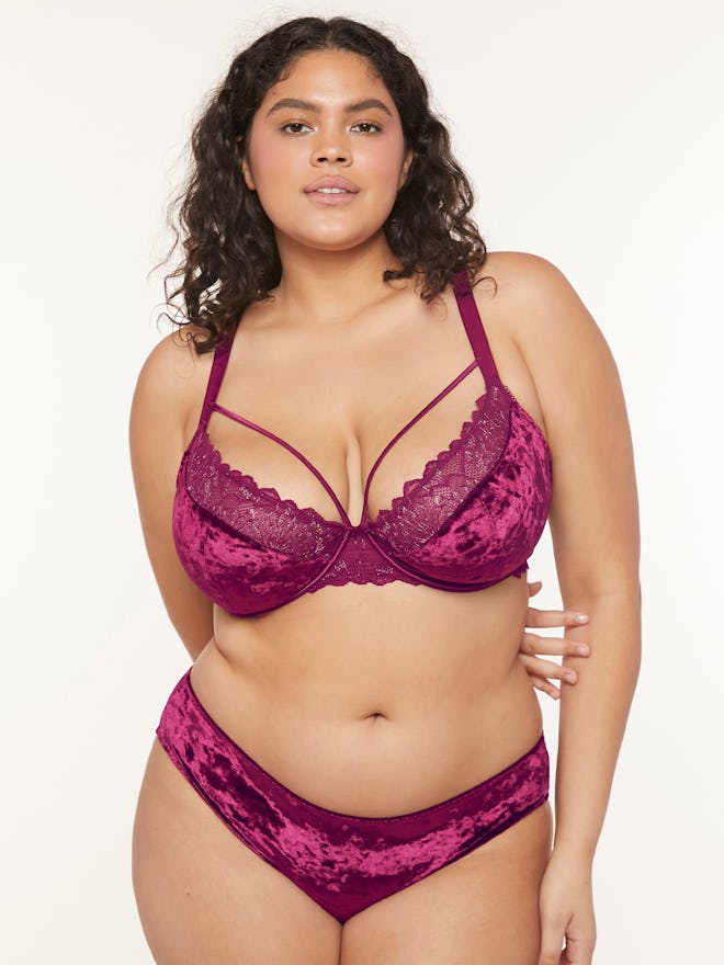 Floral Lace Underwire Bra