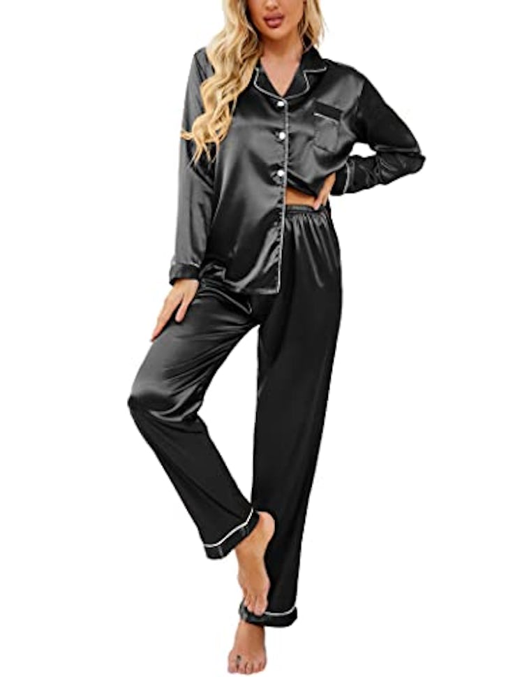 Ekouaer Satin Pajamas