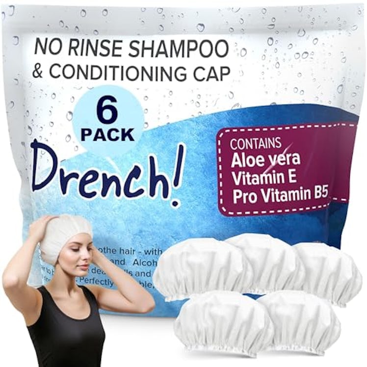 Drench No Water Rinse Free Shampoo Caps