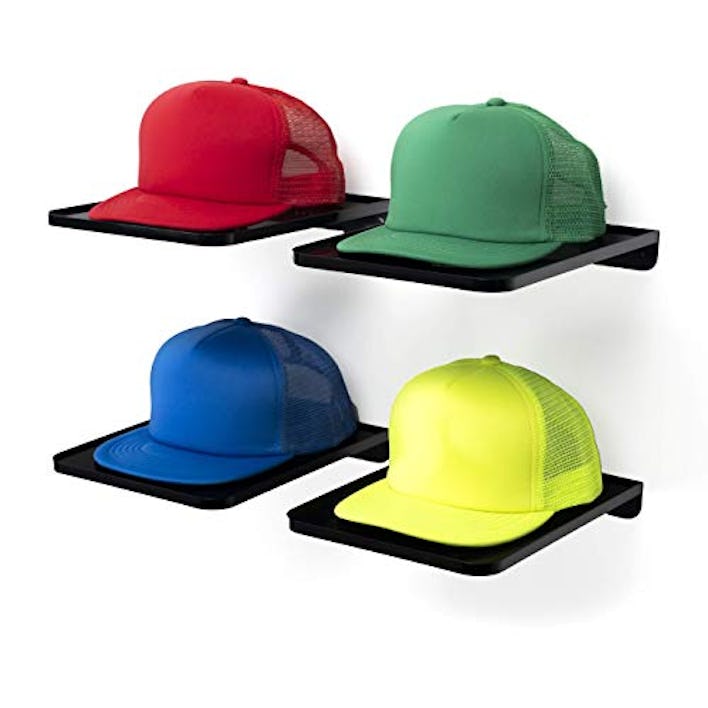 Boxy Concepts Hat Rack for Wall (4 -Pack)