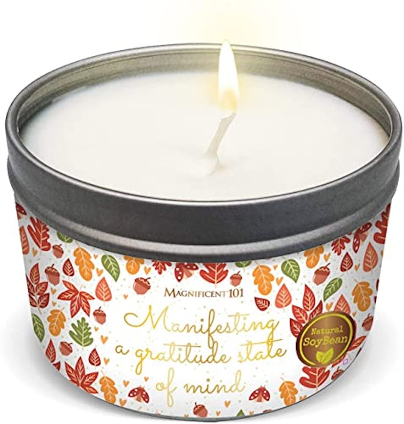 Magnificent 101 MANIFESTING A Gratitude State of Mind Tin Candle