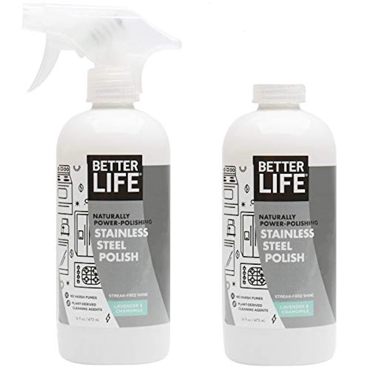 BETTER LIFE Stainless Steel Cleaner, 16 Fl. Oz. (2-Pack)