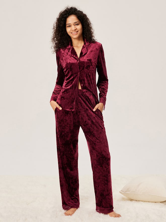 Velour Pajama Set