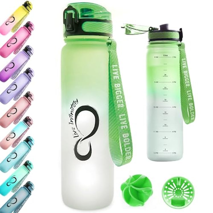 Live Infinitely Time-Marked Water Bottle