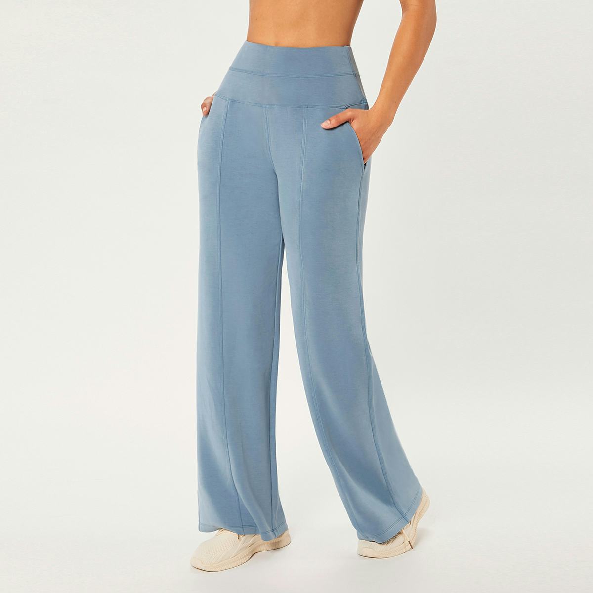 Modal Silk Touch Relaxed Lounge Pants (Blue)
