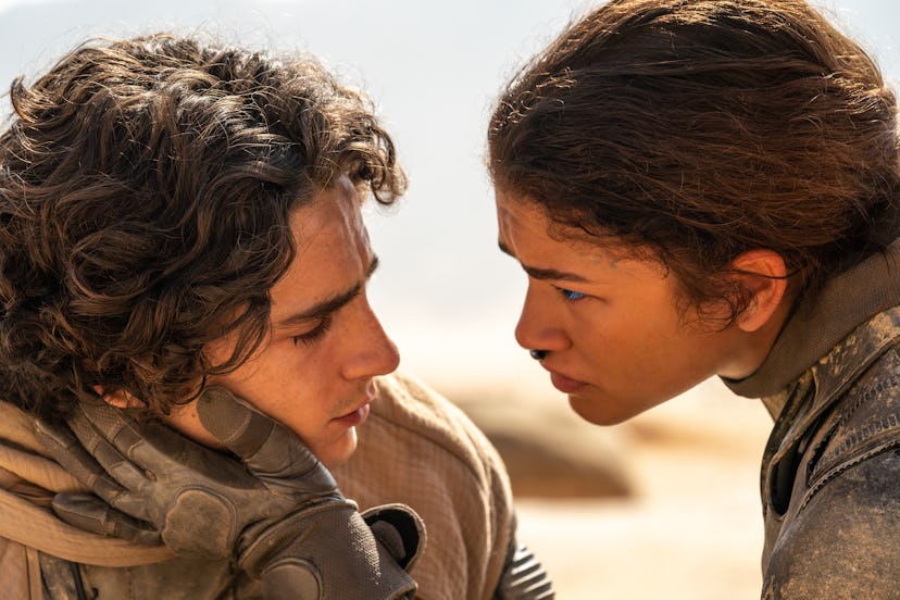 Timothee Chalamet and Zendaya in the Dune: Part Two trailer