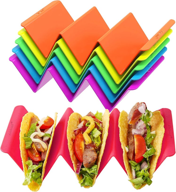 Colorful Taco Holder Stands (Set of 6)