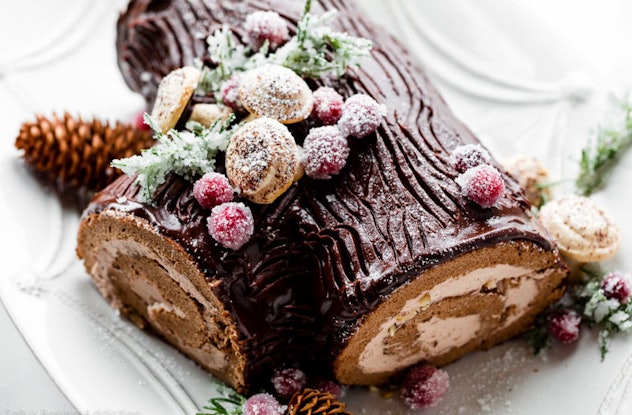 Yule Log Cake Perfect for the Winter Solstice - International Cuisine