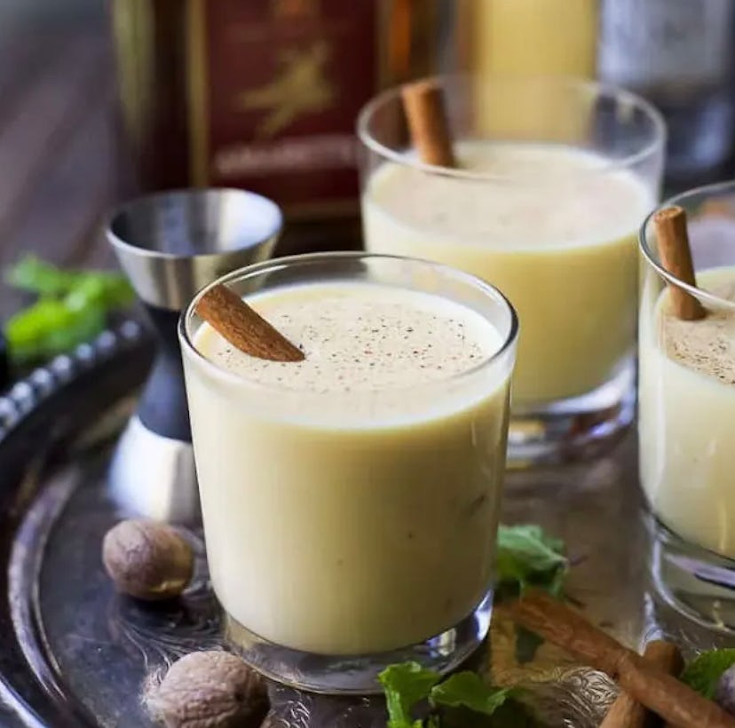The holiday drink that matches Capricorn's vibe is eggnog.