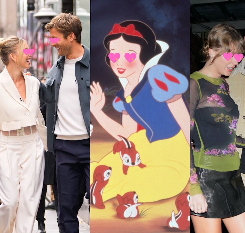 Sydney Sweeney and Glen Powell, Snow White, and Taylor Swift and Travis Kelce