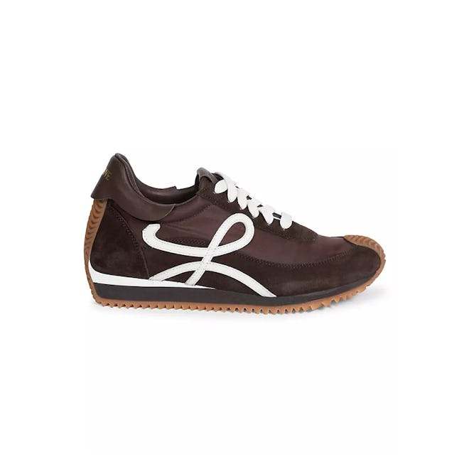 Flow Runner Mix Leather Sneakers