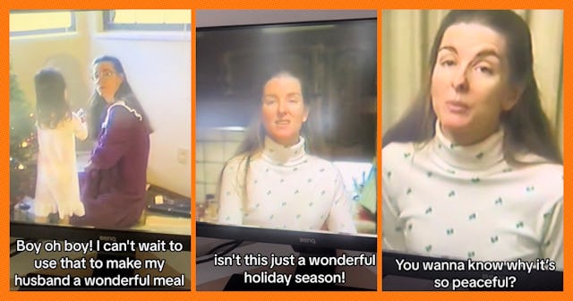 A mom from the 80s is going viral for her hilarious home video content on Christmas Day.