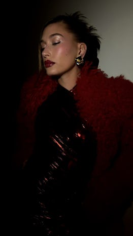 Hailey Bieber in a photo posted to Instagram, December 12, 2023.