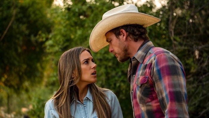 Still from A Cowboy Christmas Romance on Lifetime.
