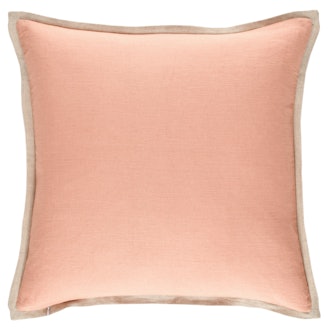 Gehry Velvet/Linen Nude Decorative Pillow